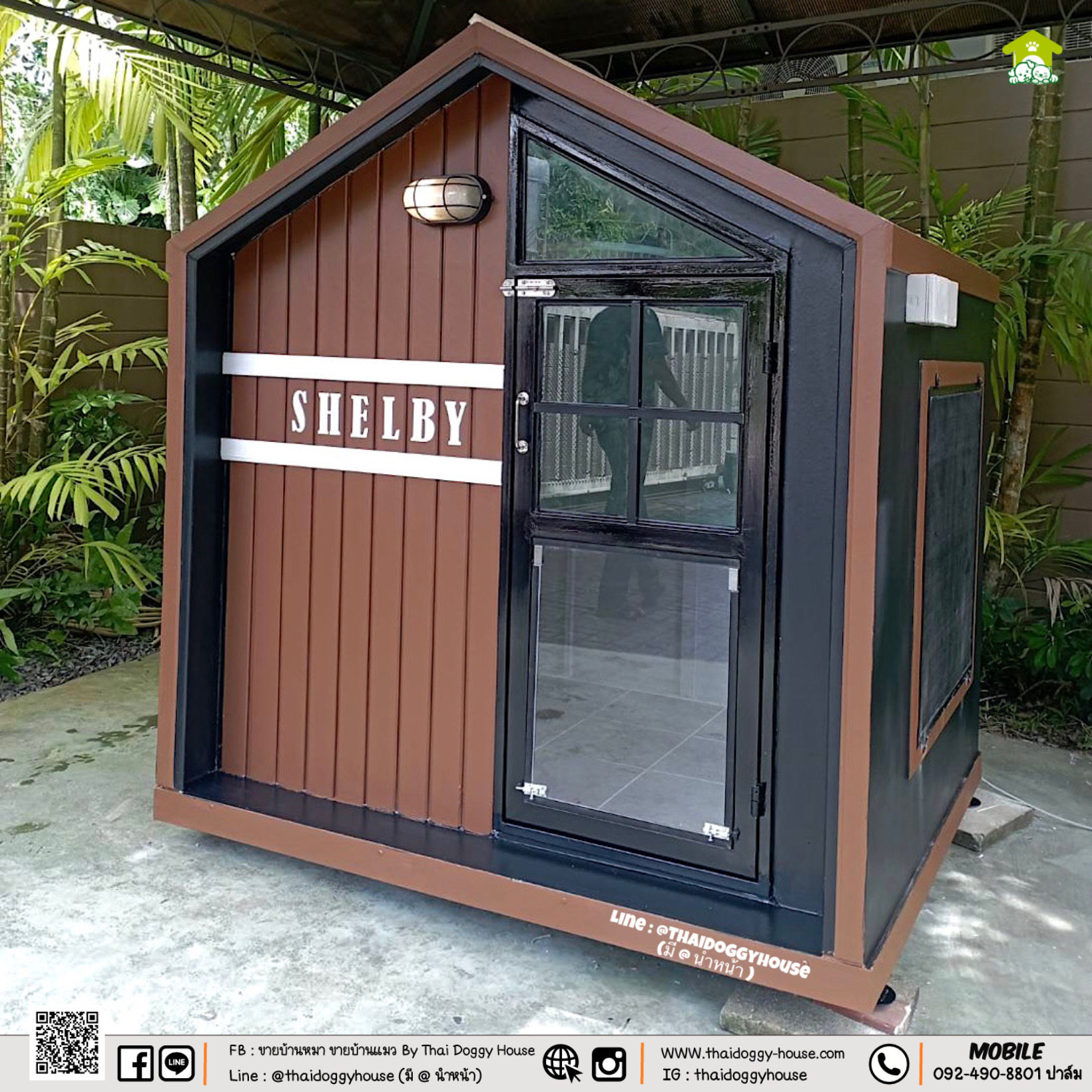 🏡 บ้านหมา บ้านแมว " 𝐓𝐇𝐀𝐈 𝐃𝐎𝐆𝐆𝐘 𝐇𝐎𝐔𝐒𝐄 " 🐕🦺🐈 แบบใหม่ล่าสุดของทางร้าน ดีไซน์ทันสมัย ให้ความรู้สึกเรียบหร