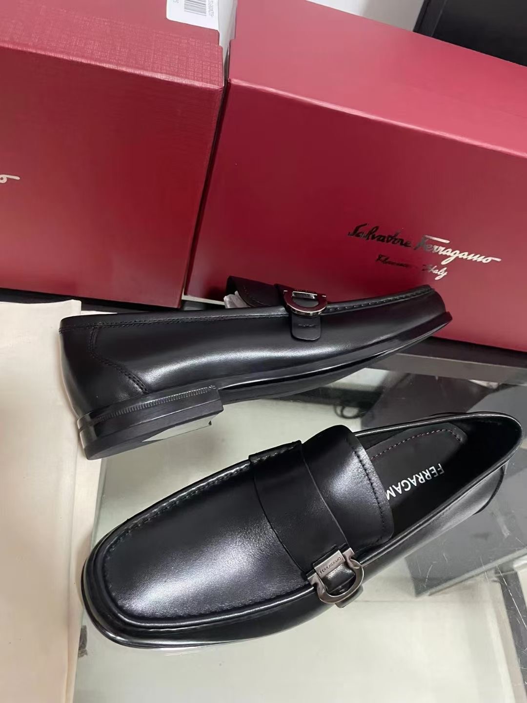 **do** รองเท้า SF gancini shoes men หนังวัวนุ่มมาก น้ำหนักเบา ของผู้ชาย สินค้าใหม่ ของแท้