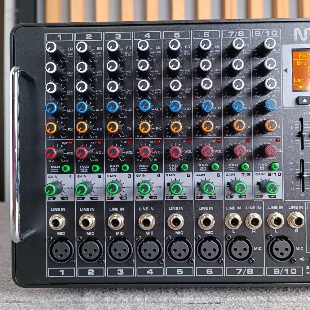 NTS PMR-1050 POWERMIXER ทรงตั้ง มิกเซอร์ PMR 1050 PMR1050 รองรับ BLUETOOTH มิกเซอร์บลูทูธ 10 input มิกซ์ บลูทูธ มิกเซอร์ Bluetooth mixer เครื่องเสียง มิกเซอร์เอฟเฟค เอไอ-ไพศาล