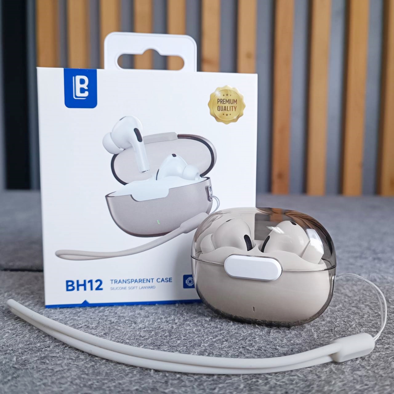 LB BH-12 หูฟังสีขาว หูฟังบูลทูธ Bluetooth Wireless หูฟังแบบอินเอียร์ BH 12 BH12 เอไอ-ไพศาล