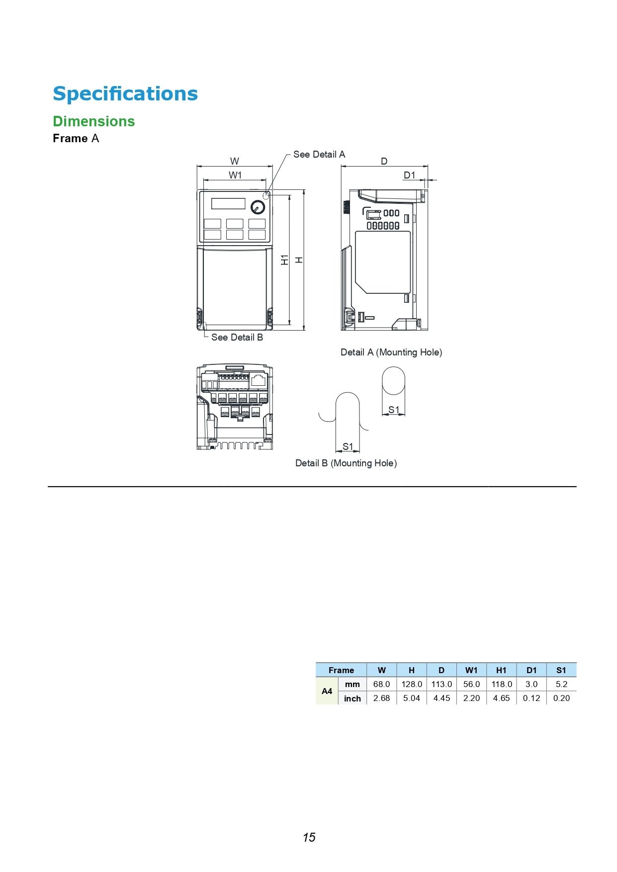 INVERTER Delta VFD-ME300 0.37KW 380V