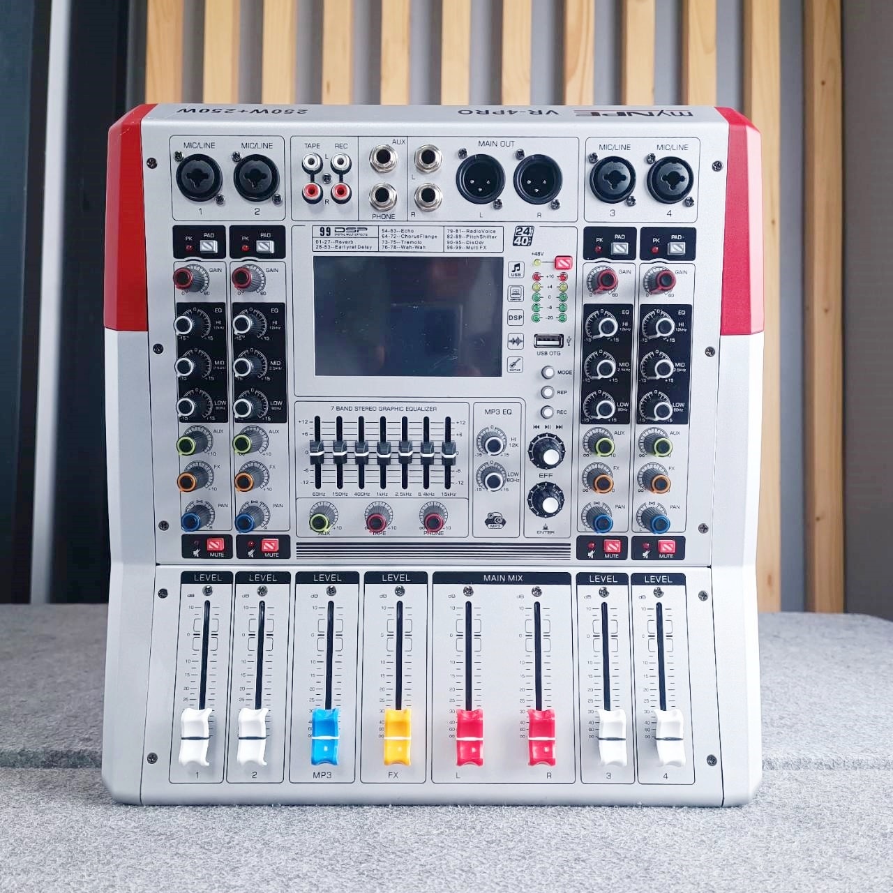 MYNPE VR-4PRO POWER MIXER เพาเวอร์มิกเซอร์ 4 แชลแนล VR4PRO VR 4PRO เอไอ-ไพศาล