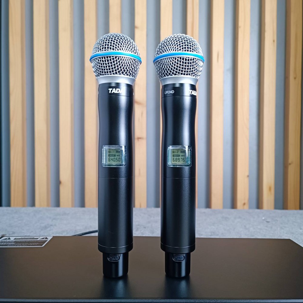 TADA UR-24D ไมค์ลอยคู่ ปรับความถี่ได้ Wireless Microphone UHF ชุดไมค์ลอยคู่ TA DA UR 24D UR24D เอไอ-ไพศาล
