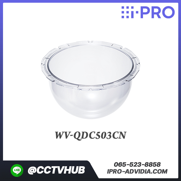 Camera Accessories I-Pro รุ่น WV-QDC503CN Dome Cover for X65xx / S65xx (outdoor PTZ) / X85xx (outdoor vandal multi-sensor) (clear sight coating)