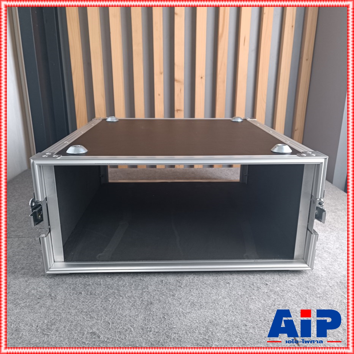 COMPACT B-4U สีดำ RACK ลึก21นิ้ว แร็ค กล่องใส่เครื่องเสียง กล่องแร็คสีดำ แร็คลึก21นิ้ว RACK4U เอไอ-ไพศาล