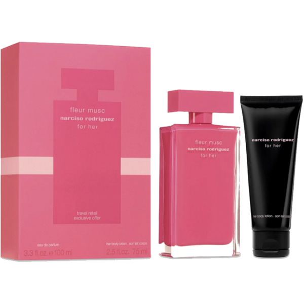 น้ำหอม แท้100% Narciso Rodriguez Fleur Musc Eau De Parfum 100ml & Body Lotion 75ml