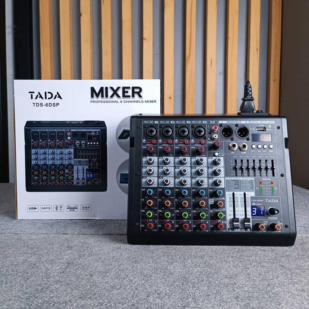 TADA TDS-6 DSP MIXER มิกเซอร์อนาล็อก เครื่องผสมสัญญาณเสียง เครื่องเสียง ธาดา TA DA TDS 6 TDS6 เอไอ-ไพศาล