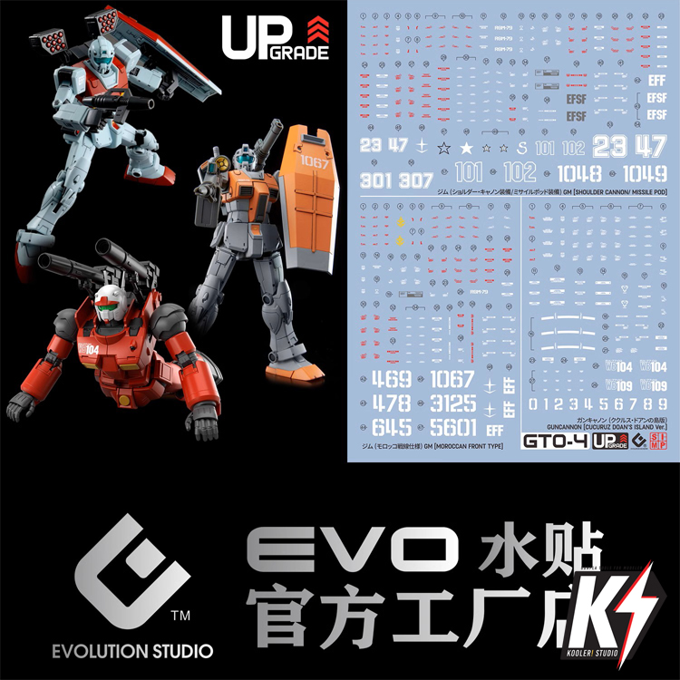 Waterdecal EVO Up Grade HG GTO Guncannon #ดีคอลน้ำสำหรับติดกันพลา กันดั้ม Gundam พลาสติกโมเดลต่างๆ