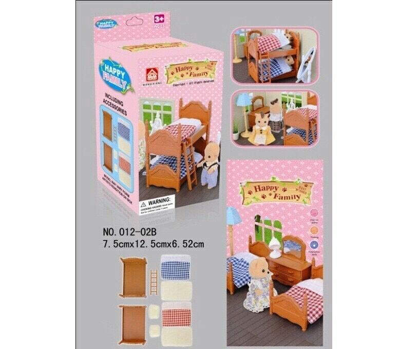 012-02B ของเล่นเด็กโมเดลเตียงเหมือนงานซิวาเนีย ปลีกชิ้นละ