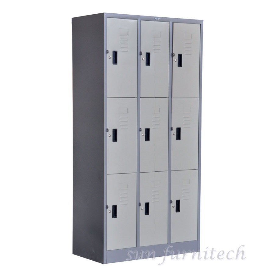 ตู้ล็อกเกอร์, ตู้ล็อกเกอร์ 9 ช่อง, ตู้ล็อกเกอร์ 9 ประตู ยี่ห้อ Elegant รุ่น LK 09