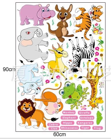 สติ๊กเกอร์คำศัพท์ หมวดสัตว์ ภ.อังกฤษ