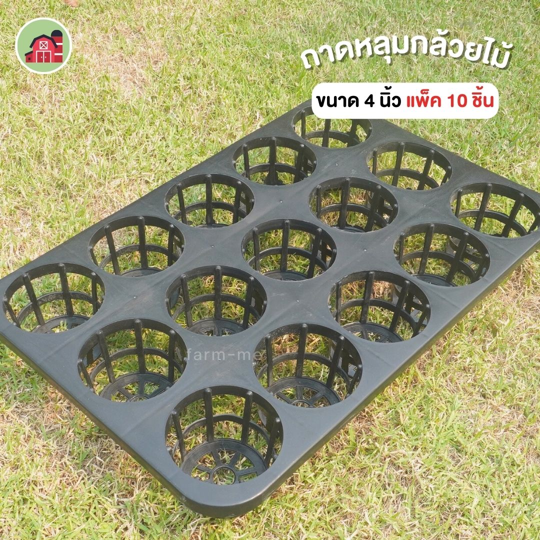 ถาดหลุมกล้วยไม้ ขนาด 4 นิ้ว แพ็ค 10 ชิ้น