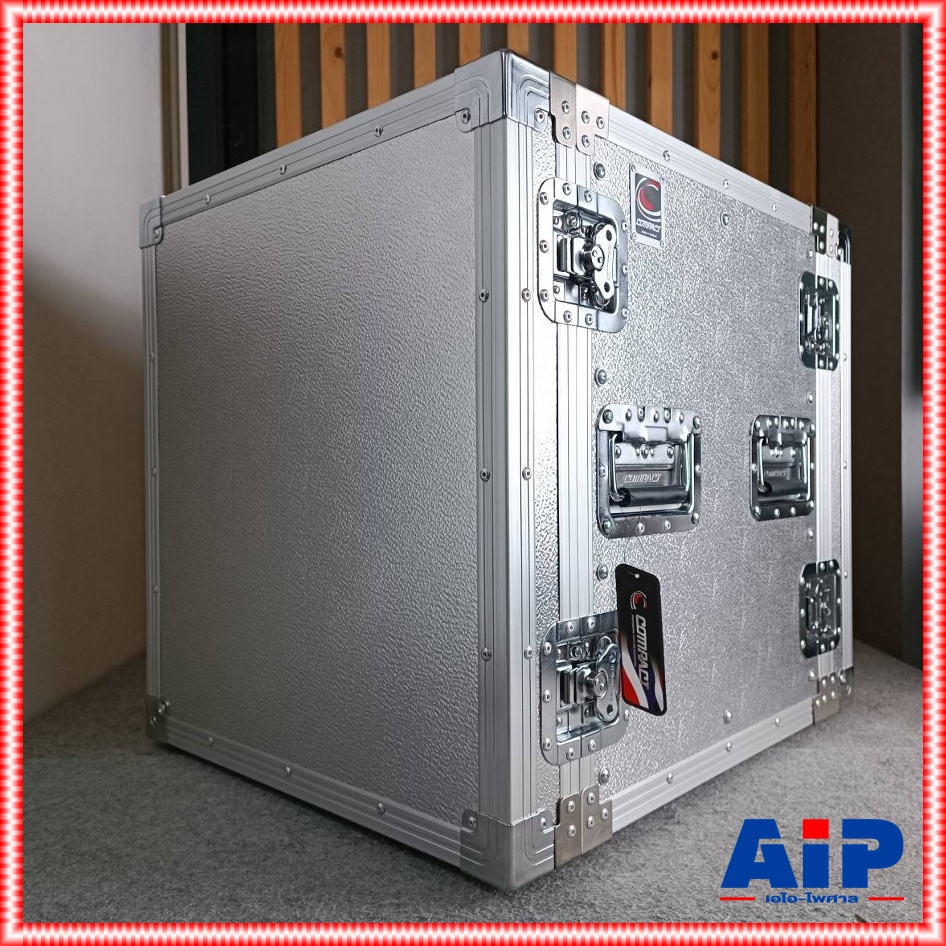 COMPACT M-12U 2ฝาหน้า-หลัง ลึก19" ผิวอลูมิเนียม แร็ค แร็คลึก19" RACK12U แร็คผิวอลูมิเนียม RACK เอไอ-ไพศาล