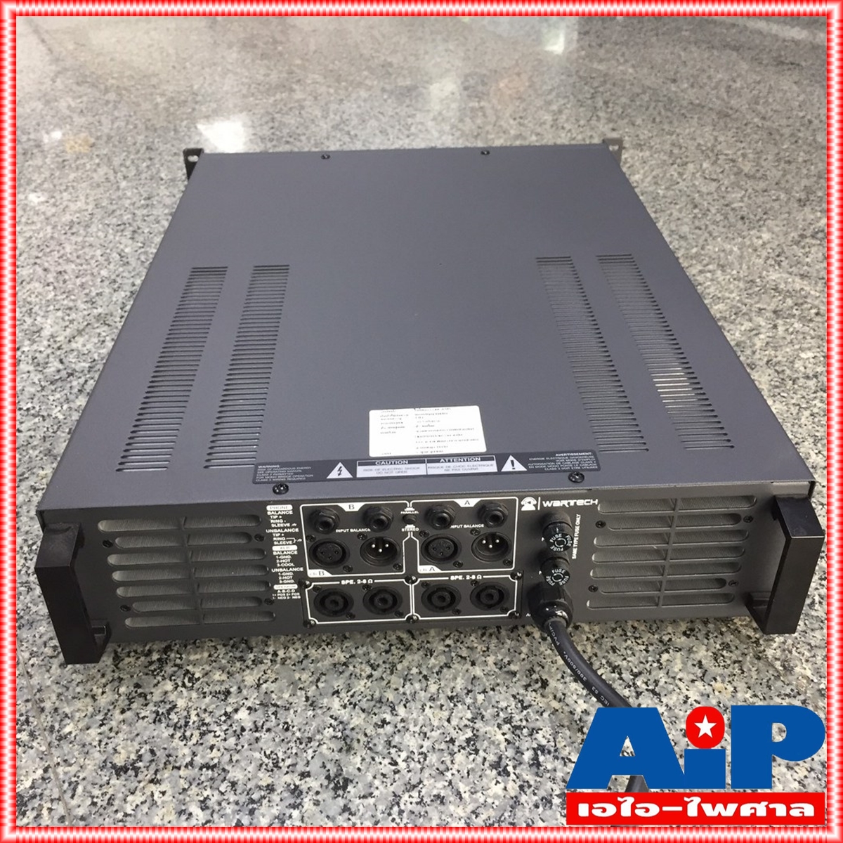 WARTECH 2400RMS POWER 42kg เครื่องขยายเสียง Power Amplifier WARTECH Bipolar 2400 RMS เพาเวอร์แอมป์ เอไอ-ไพศาล