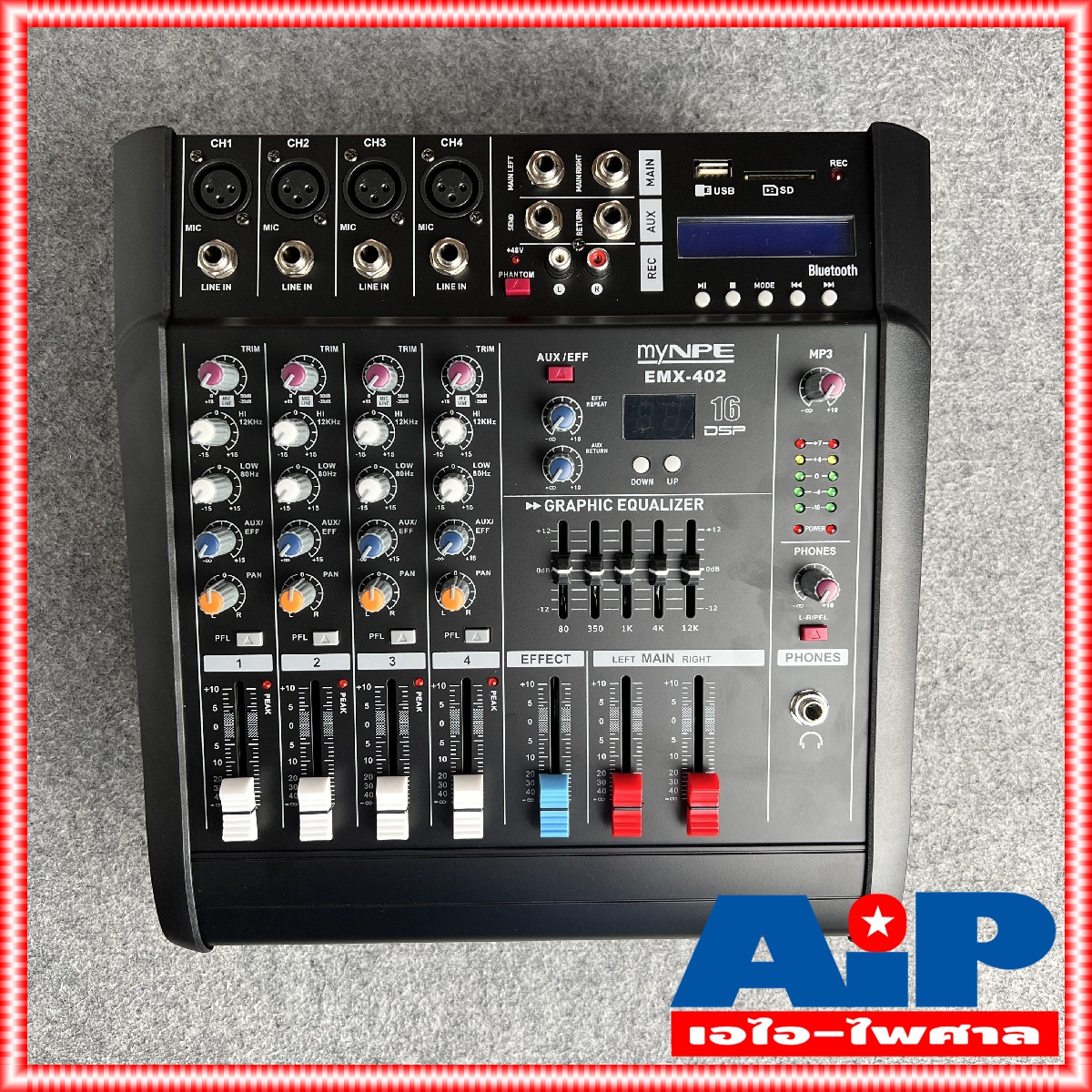 MYNPE EMX-402 powermixer 250วัตต์ x2 บลูทูธ EMX402 EMX402 MY NPE POWER MIX เพาว์เวอร์มิกซ์ เพาว์เวอร์ มิกซ์ เอไอ-ไพศาล