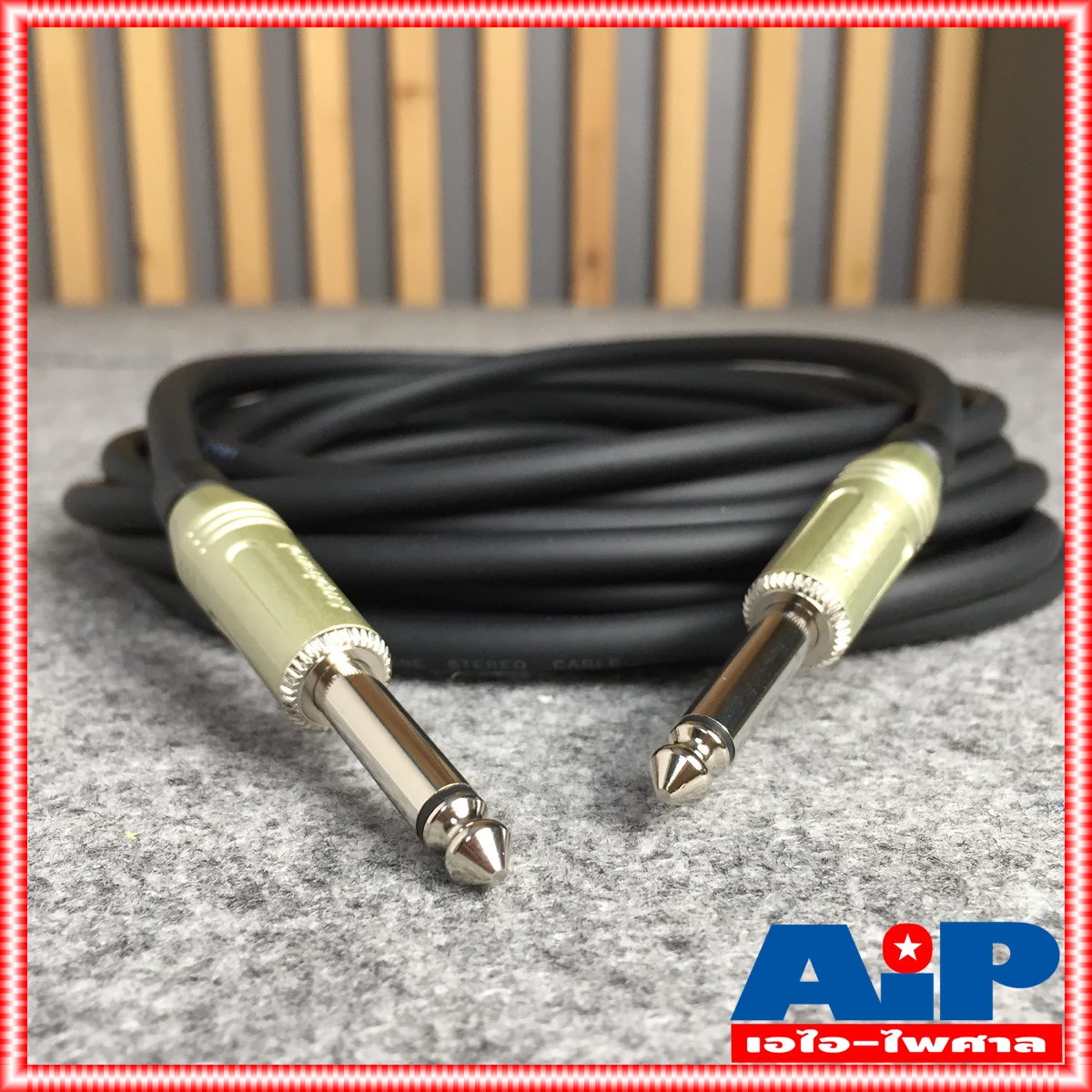 5เมตร AMPHENOL สาย PHONE MONO หัวท้าย 5เมตร CA33-33-C-005 สายไมค์ โมโนหัวท้าย MIC - MIC เอไอ-ไพศาล