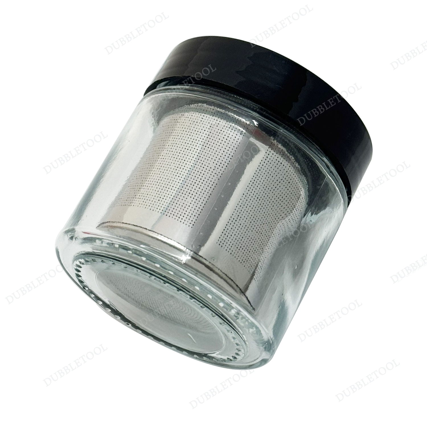 ขวดแก้วล้างเพชร ขวดแก้วล้างพลอย ขวดแก้วแช่เพชร โหลแก้วล้างเพชร สแตนเลส(Stainless) SUS 304 Diamond Stone Washer
