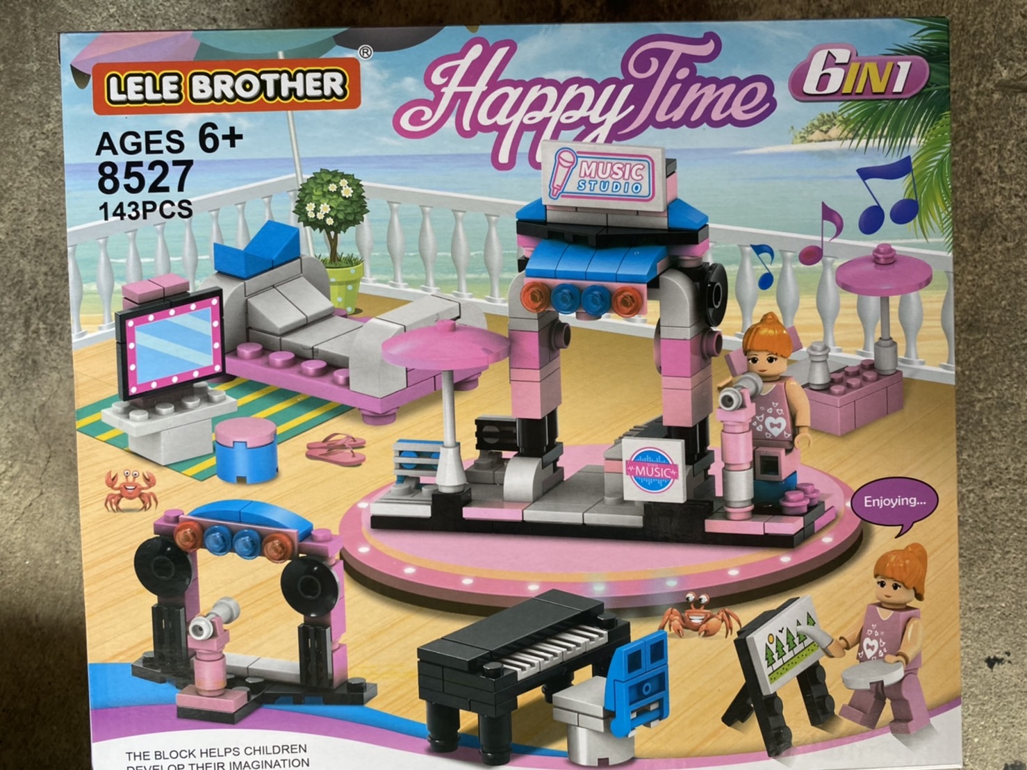 8527 ของเล่นเด็กบล็อกเลโก้ตัวต่อสาวน้อยแฮปปี้ไทม์ ปลีกชิ้นละ