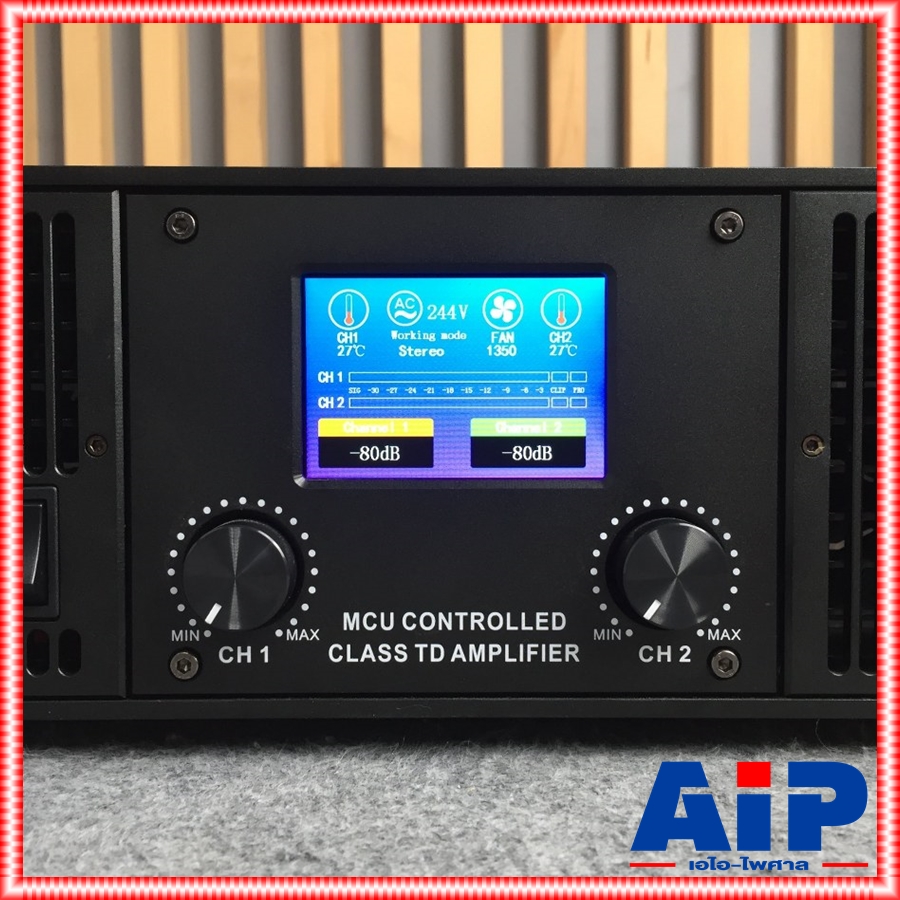 PROEUROTECH I-2000B POWERAMP เพาเวอร์แอมป์คลาส TD ภาคจ่ายไฟหม้อแปลงทอรอยด์ 2000W.x2 8Ohm เอไอ-ไพศาล