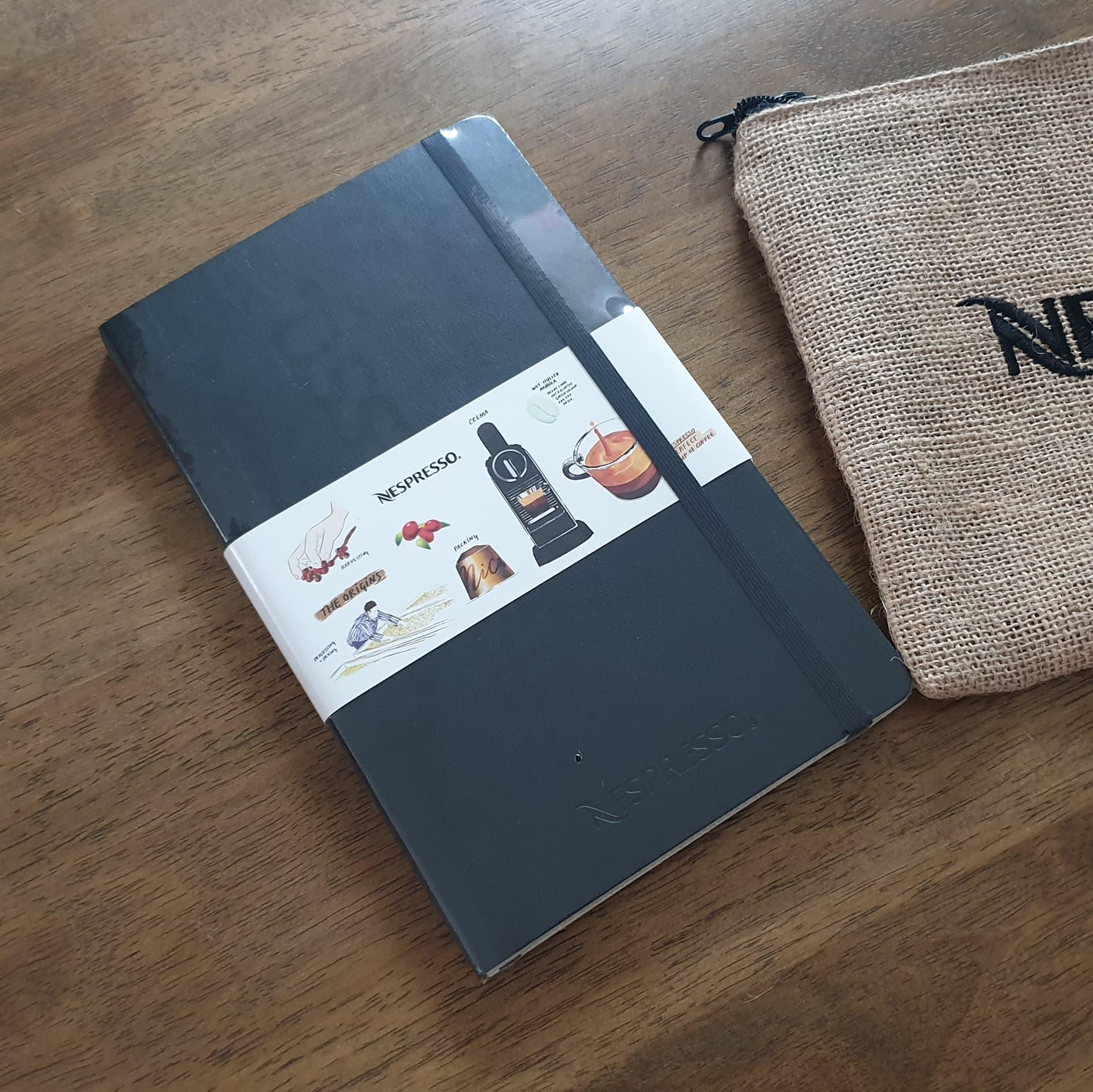 สมุดบันทึก Nespresso x Moleskine notebook พร้อมกระเป๋าผ้าLimited Edition
