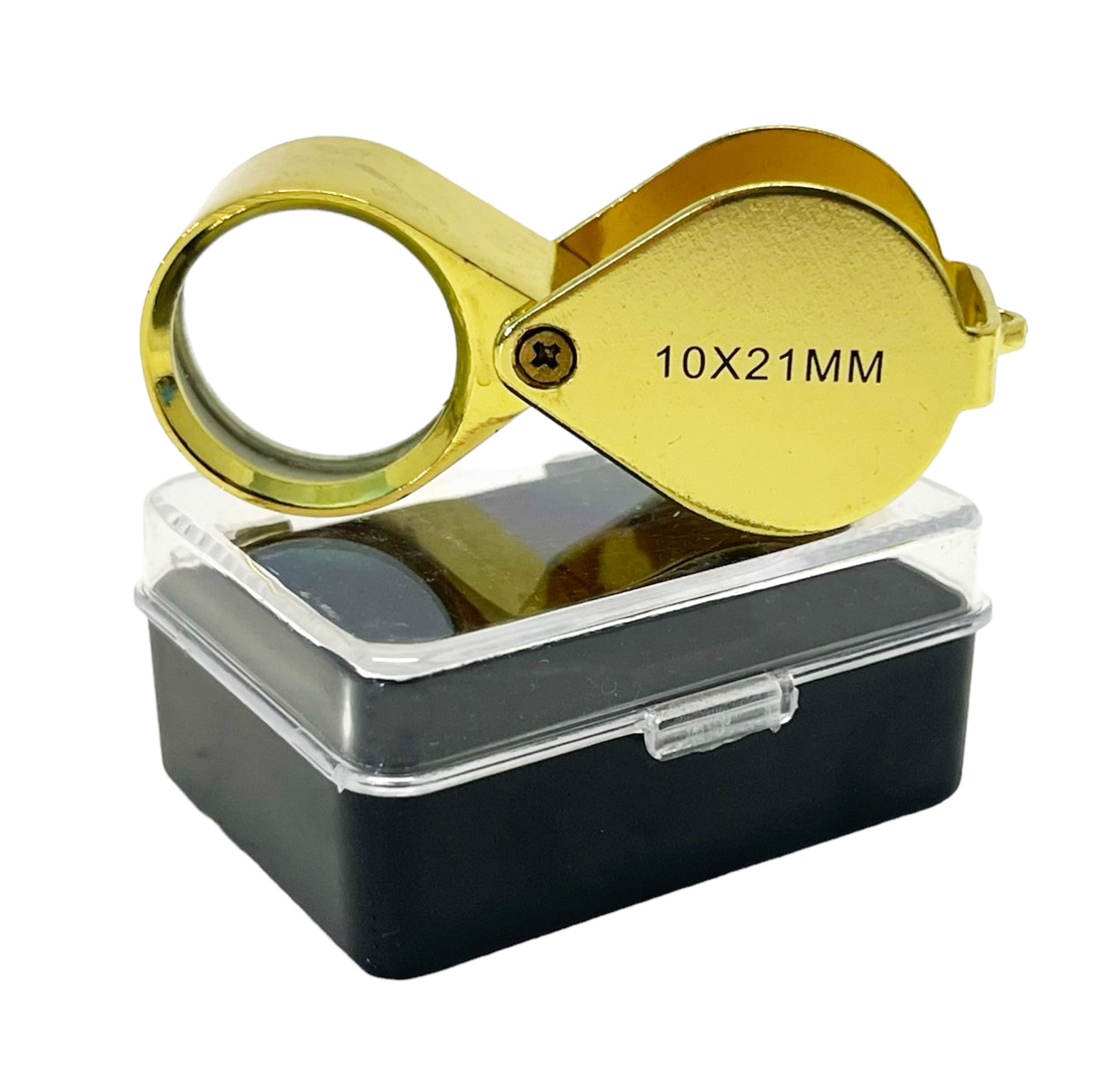 แว่นขยายส่องพระ เลนส์ขยาย 10×21mm เลนส์แก้วกล้องส่องพระ เหรียญ งานจิวเวลรี่ เพชรพลอย เลนส์ขยาย10× ชัดแจ๋ว ส่องง่ายสบายตา