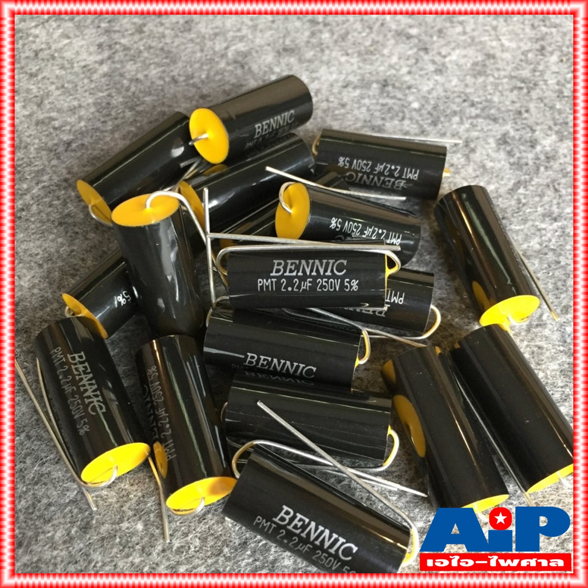 C 2.2/250VDC PMT (MPT) BENNIC สีดำ c ใส่ลำโพง cเสียงแหลม คาปา เสียงแหลม ลำโพง C เสียงแหลม คอนเดนเซอร์ 2.2UF /250VDC