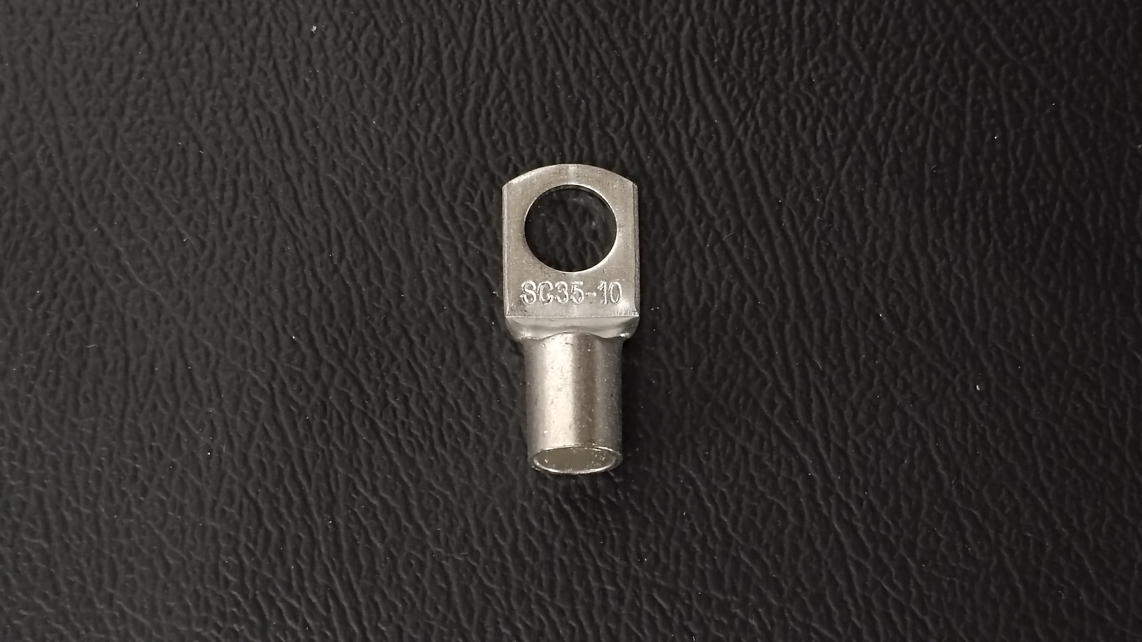 หางปลา SC หางปลาทรงยุโรป หางปลาทองแดง เคลือบนิกเกิล สำหรับเป็นจุดต่อสายไฟ งานแบตเตอรี่ งานไฟฟ้า แพ๊ค 5ชิ้น