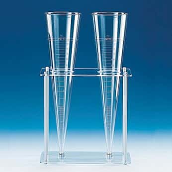 Imhoff Cone 1000 ml+Rack for Imhoff Cone 2 Holes -Vitlab