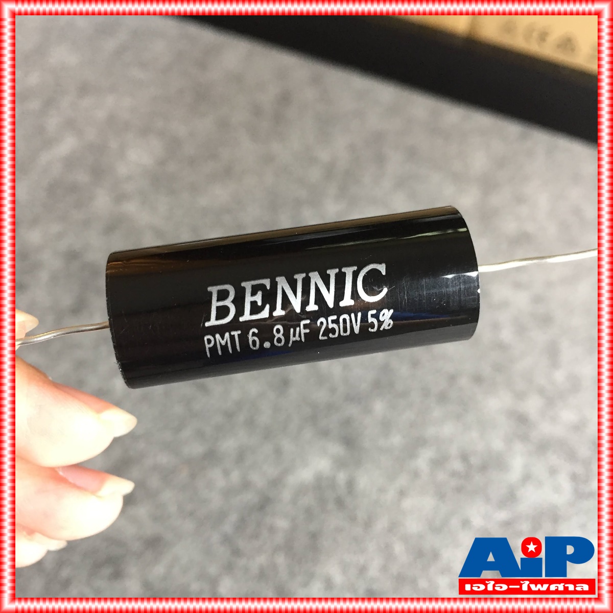 C 6.8uf 250VDC PMT (MPT) BENNIC สีดำ c ใส่ลำโพง cเสียงแหลม คาปา เสียงแหลม 6.8 UF คอนเดนเซอร์ 6.8UF /250VD