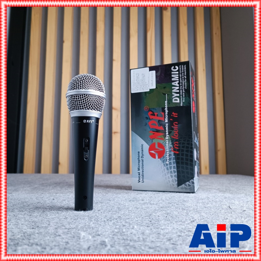 NPE PRO-14 ไมค์สาย ไมค์โครโฟนแบบสาย พร้อมสายยาว 4.5 เมตร ไมค์ร้องเพลง ไมค์คาราโอเกะ เอ็นพีอี PRO 14 PRO14 เอไอ-ไพศาล