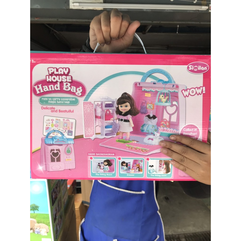 QL052 ของเล่นเด็กกระเป๋าเสริมสวยตุ๊กตา