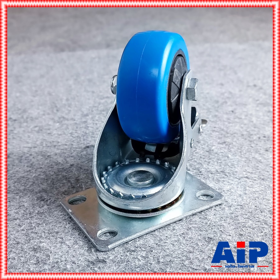 ล้อ3นิ้วล็อค #2 ขนาด3นิ้ว แป้นเหล็ก 9X6.ซม ความสูงทั้งตัว11.ซม ล้อ 3 นิ้ว ล้อล็อค เอไอ-ไพศาล