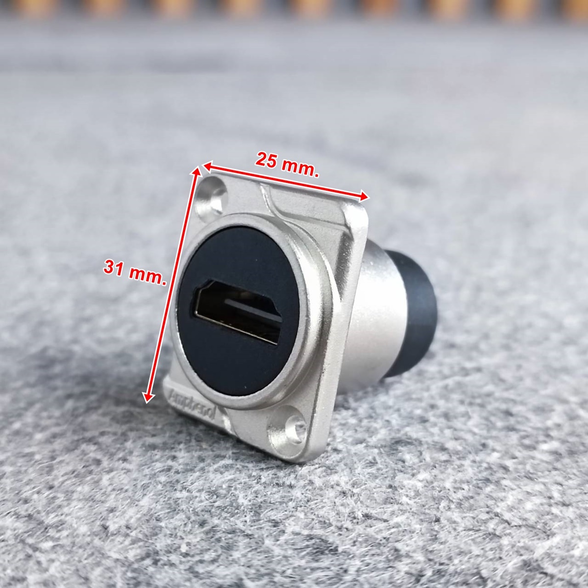 Amphenol AC-HDMI-RR HDMI ติดแท่น HDMI D-type Socket สำหรับยึดเพลท คอนเน็คเตอร์ HDMI ติดแท่น คุณภาพสูง เอไอ-ไพศาล