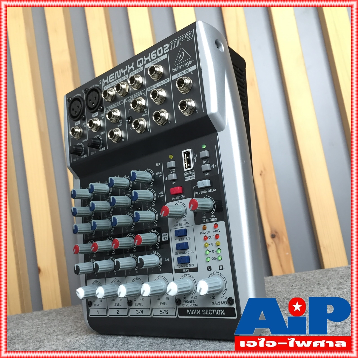BEHRINGER XENYX QX-602 MP3 mixer มิก มิกเซอร์ QX 602 MP3 เครื่องผสมเสียง QX602MP3 ของแท้ ประกัน บ.บูเช่ 1ปี เอไอ-ไพศาล +++