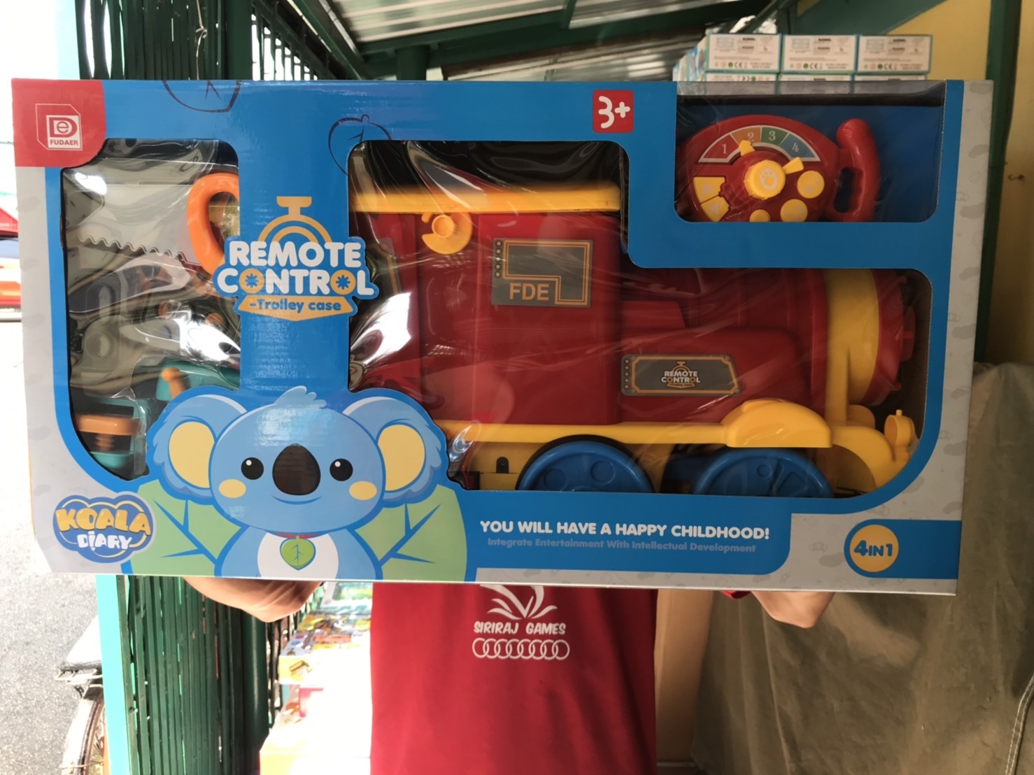 FDE8105 ของเล่นชุดช่างรถไฟไถขาบังคับรีโมท กล่องใหญ่มากๆ (ของหมด)