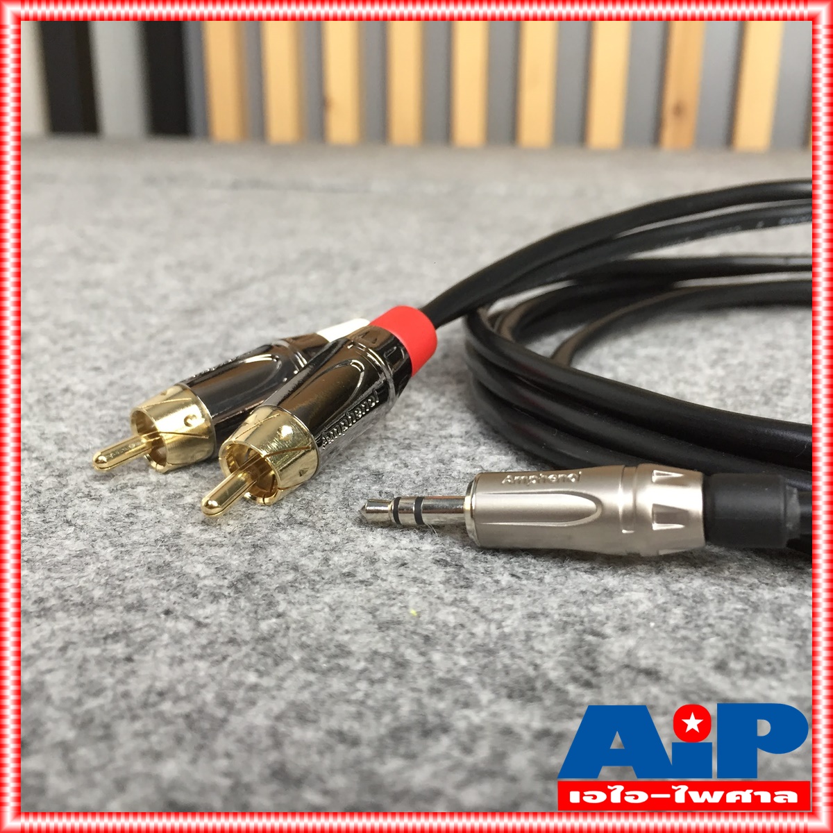 3เมตร AMPHENOL สายTR-ST-RCAx2 3M CA52-4549-WB-3 สายสัญญาณTR-STออกRCAx2 ยาว3เมตร สายแอมฟีนอล CA52-4549-WB-3 เอไอ-ไพศาล