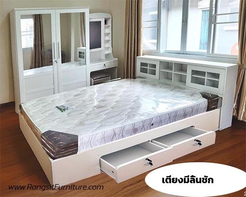 ชื่อสินค้า: ชุดห้องนอน 5 ฟุต DD เตียงมีลิ้นชัก