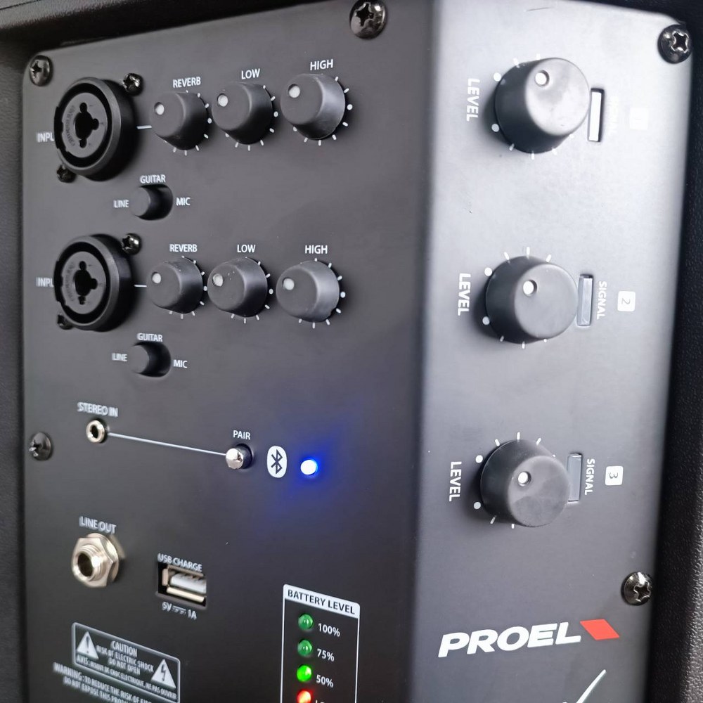 PROEL FreeOneX ลำโพงพกพา 6 นิ้ว แอมป์ในตัว ความดัง 115 dB 400 วัตต์ Class-D มีแบตในตัว โปรเอล Free-OneX Free OneX เอไอ-ไพศาล