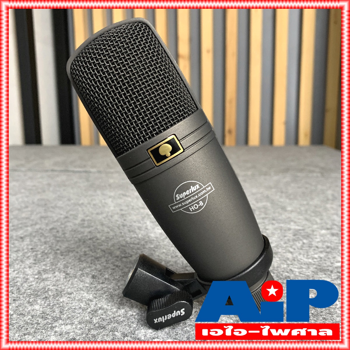 SUPERLUX HO8 ไมค์สตูดิโอ HO-8 ไมค์อัดเสียง HO 8 ไมค์สาย คอนเด็นเซอร์ ไมค์คอนเดนเซอร์ Mic Condenser ไมค์โครโฟน