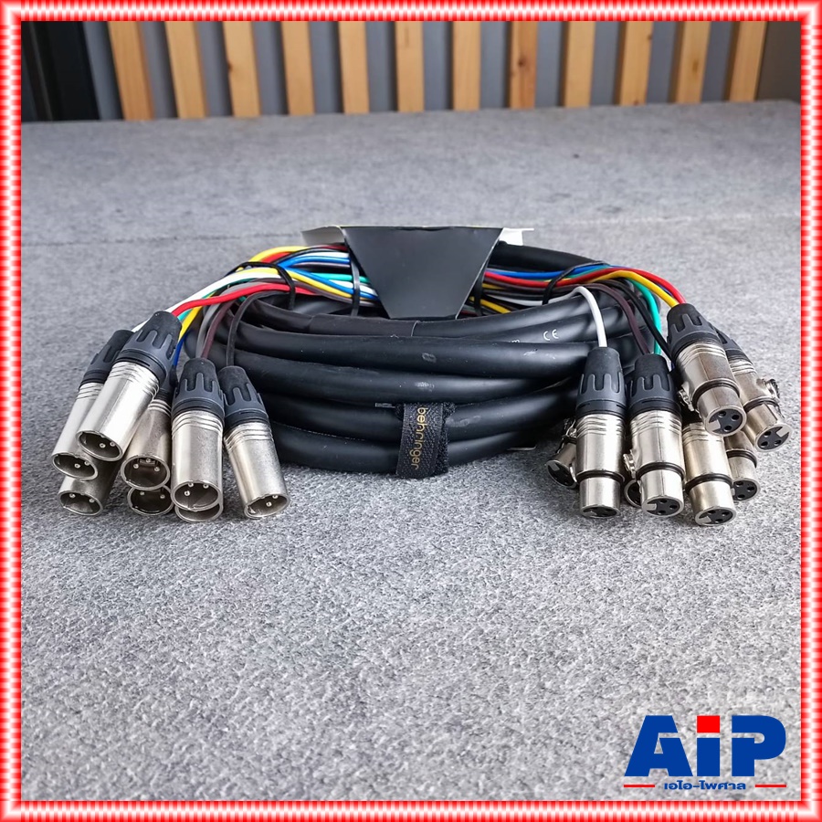 1เส้น มี2ขนาดให้เลือก BEHRINGER GMX-300 GMX-500 สายมัลติคอร์ 8 คอร์ XLR ผู้ ออก เมีย แคนนอนผู้ออกเมีย GMX 300 GMX 500 สายP.CANNONx8 ออก J.CANNONx8 เอไอ-ไพศาล