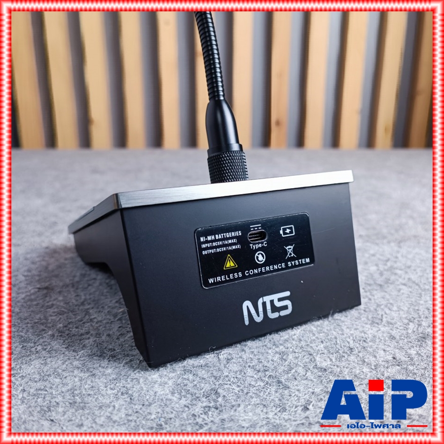 NTS DW-300D ไมค์ผู้ร่วมไร้สาย ไมโครโฟนแบบคอนเด็นเซอร์ ก้านไมโครโฟนสามารถโค้งงอได้ความยาว 48 เซ็นติเมตร DW 300 D DW300D เอไอ-ไพศาล