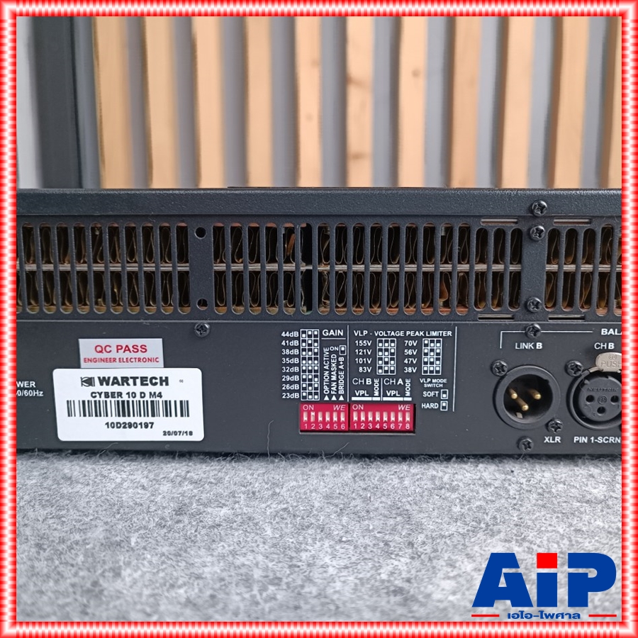 WARTECH CYBER-10D POWER เพาเวอร์แอมป์ แอมป์ขยาย เพาเวอร์แอมป์WARTECH เครื่องเสียง เครื่องขยายเสียง CYBER 10D เอไอ-ไพศาล