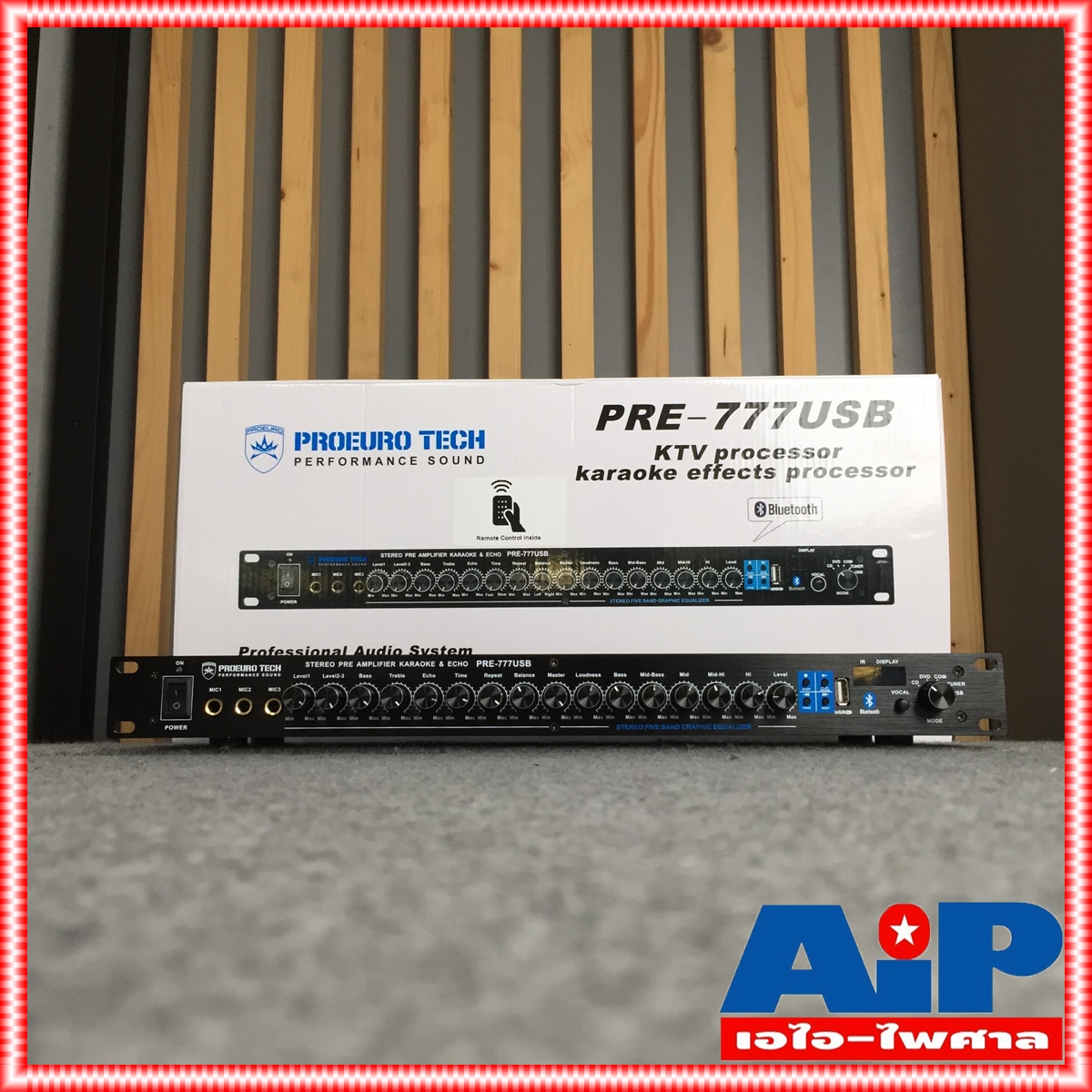 PROEUROTECH PRE777USB ปรีคาราโอเกะ บลูทูธ ปรีแอมป์ ปรีแอมป์บ้าน ปรีแอมป์แยกซับ ปรีแอมป์บลูทูธ pre 777 เอไอ-ไพศาล