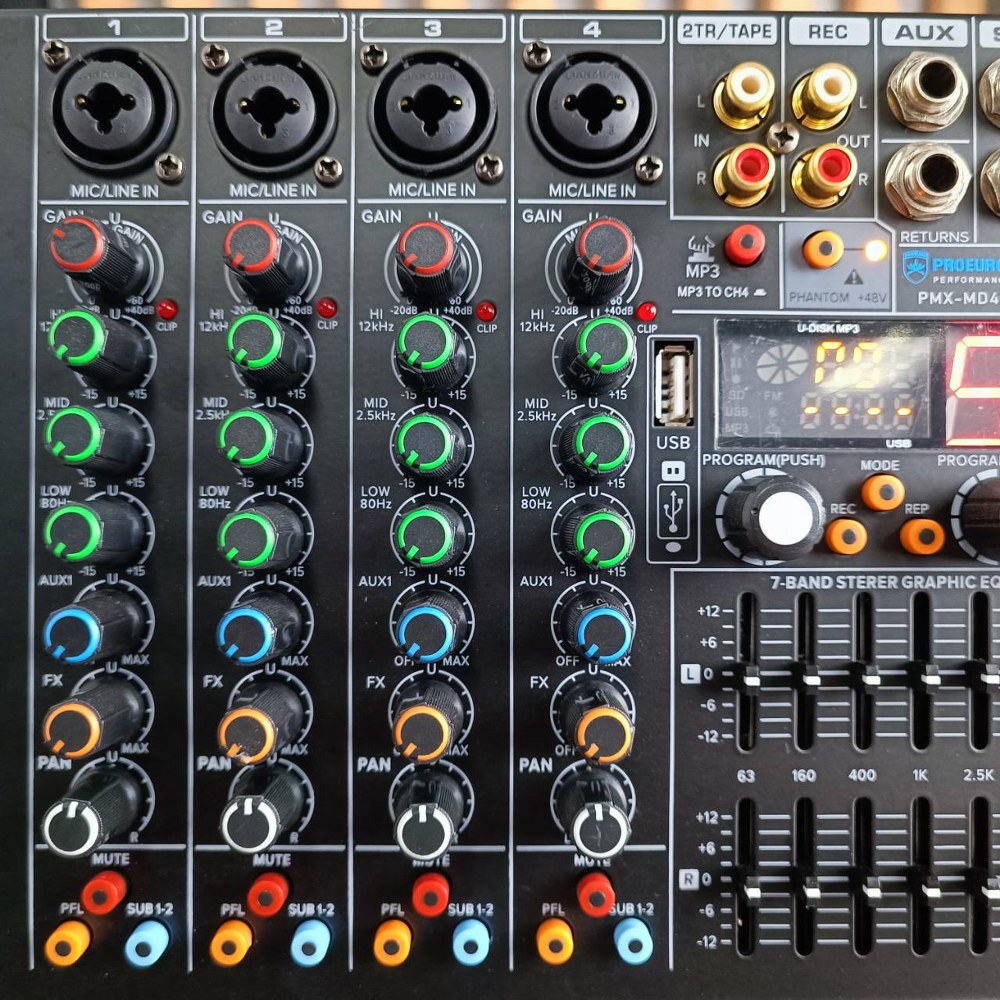 PROEUROTECH PMX-MD4200FX powermixer เพาเวอร์มิกเซอร์ โปรยูโรเทค รุ่น PMX MD4200FX PMXMD4200FX เอไอ-ไพศาล