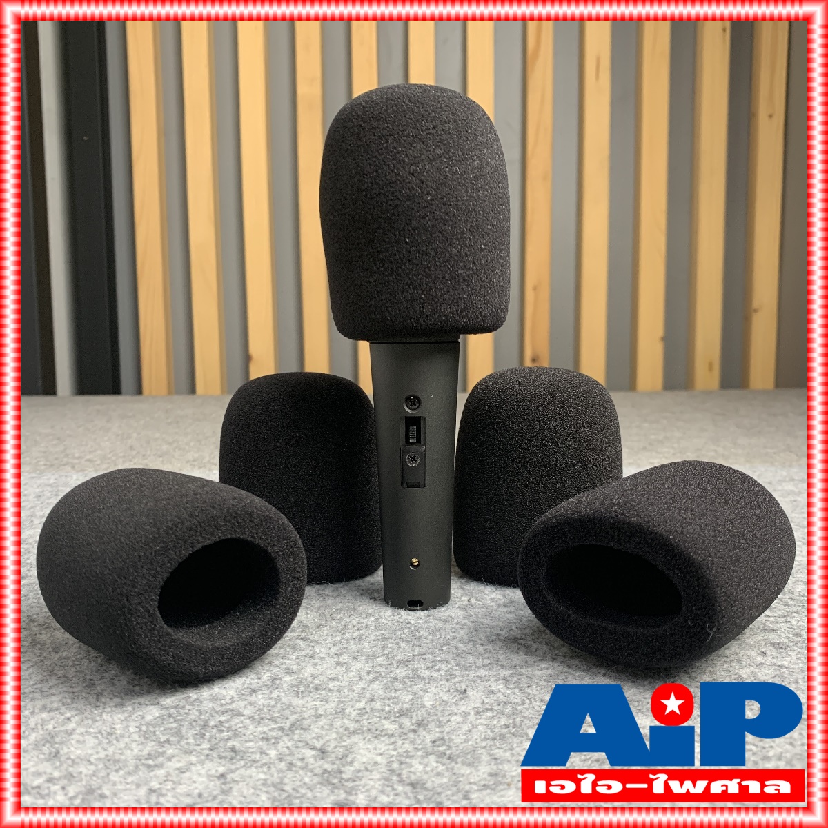 1อัน ฟองน้ำไมค์ NTS MS-5B ฟองน้ำไมโครโฟน MS5B ms 5 B สีดำ ฟองน้ำไมค์โครโฟน ใช้ได้ทั้งหัวไมค์สายและไมค์ลอย