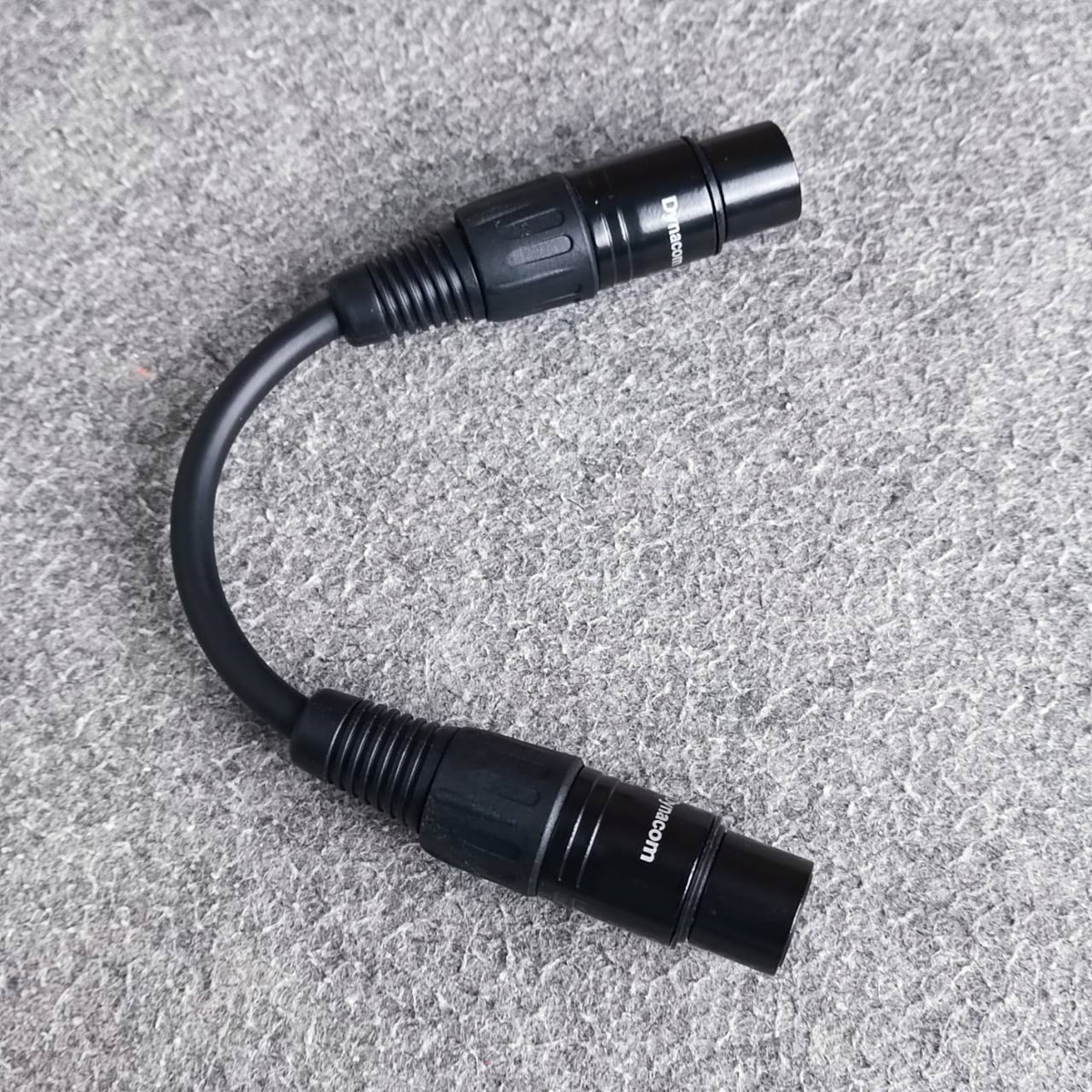 1เส้น ยาว15ซม. สายJ.XLRออกJ.XLR J021 dynacom 15เซน สีดำ เมีย-เมีย สายทด สายสัญญาณ CANNON เมีย-เมีย สายบาลานซ์ เอไอ-ไพศาล