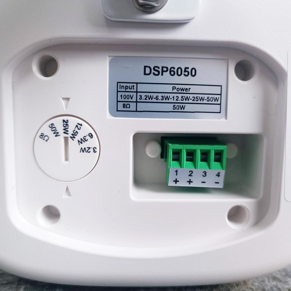 MICROTECH DSP-6050 ตุ้ลำโพงแขวนกันน้ำ สีขาว ลำโพงติดผนัง 6.5 นิ้ว ความดังสูงสุด 104dB SPL ไมโคร เทค DSP 6050 DSP6050 เอไอ-ไพศาล