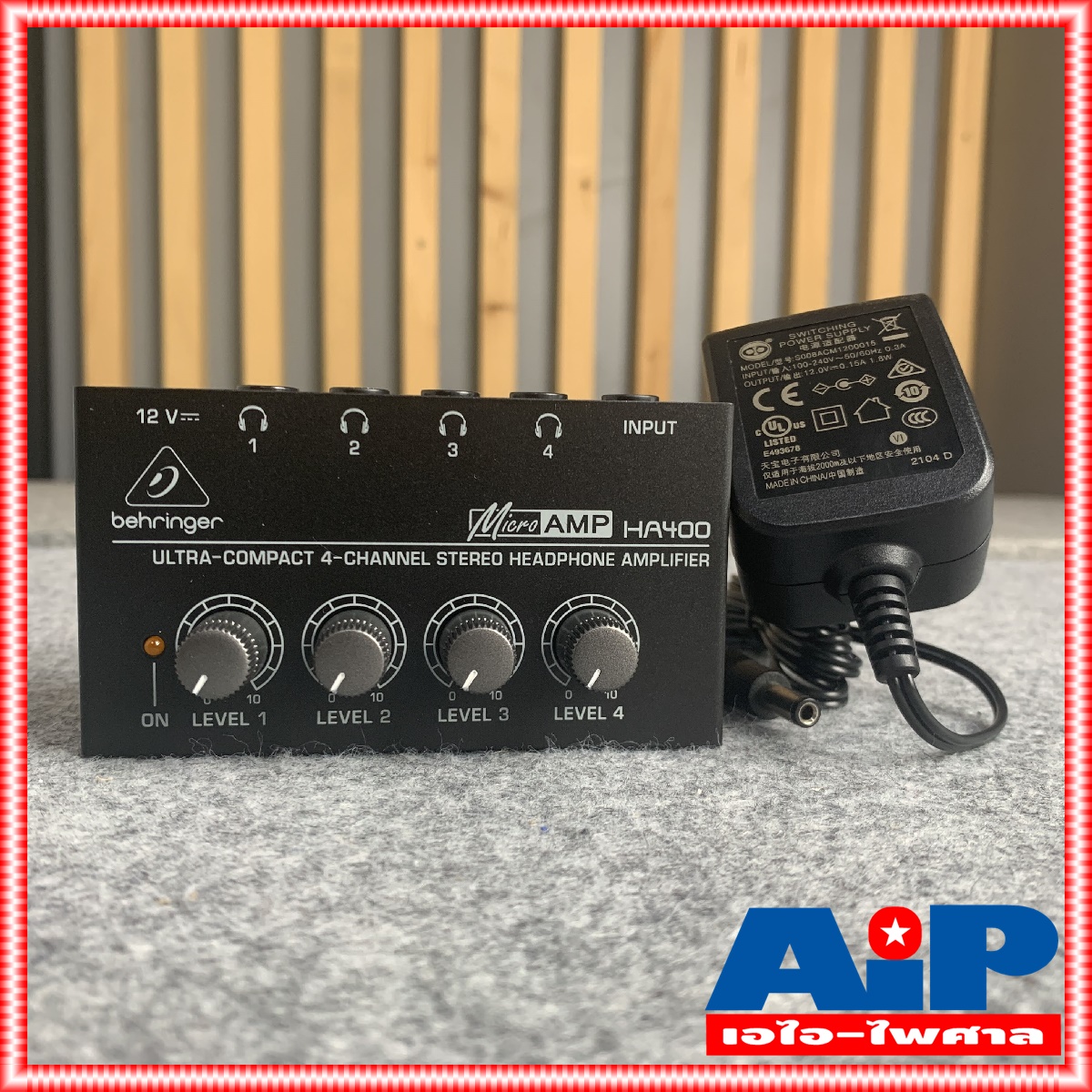 BEHRINGER HA400 HEADPHONE AMP แอมป์ HA-400 HA 400 เครื่องขยายหูฟัง เครื่องแยกหูฟัง แอมป์ขยายหูฟัง เอไอ-ไพศาล +++