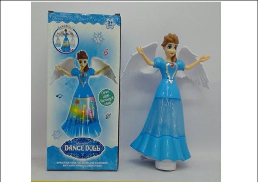 HJ238-1 ของเล่นใส่ถ่าน นางฟ้าใส่ถ่านชนถอย เสียงไฟ SALE ปลีกชิ้นละ