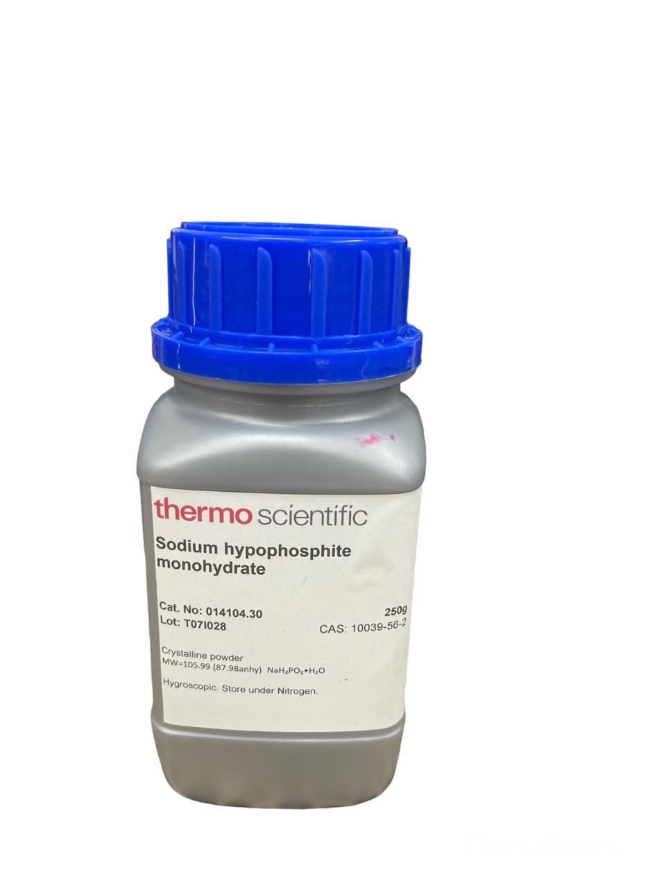 Sodium Hypophosphite Monohydrate, 250 g -Thermoscientific USA